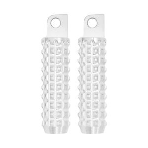 Reposapiés de clavijas CNC para motocicleta, color negro/cromado, para <span class=keywords><strong>Harley</strong></span> Sportster 883 <span class=keywords><strong>1200</strong></span> XL XR VRSC Softail Dyna Touring Electra Glide FLHX - Product Image 1