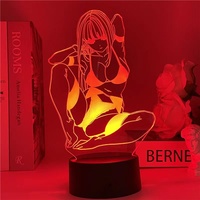 Lampe 3D Anime Darling in the Franxx, figurine sexy Zero Two, veilleuse