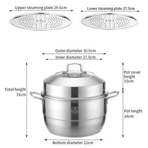Zhenneng 28cm superventas utensilios <span class=keywords><strong>de</strong></span> cocina <span class=keywords><strong>para</strong></span> el hogar <span class=keywords><strong>olla</strong></span> <span class=keywords><strong>de</strong></span> cocina <span class=keywords><strong>de</strong></span> <span class=keywords><strong>acero</strong></span> <span class=keywords><strong>inoxidable</strong></span> con <span class=keywords><strong>olla</strong></span> <span class=keywords><strong>de</strong></span> vapor Tamal <span class=keywords><strong>para</strong></span> Cocina - Product Image 6