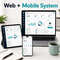 Desarrollo de Software de IA Personalizado para Gestión Empresarial ERP CRM con Soporte MAC, Versión de Internet Disponible en Stock