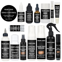 Kit d'installation de mousse coiffante et de laque pour cheveux avec logo personnalisé, étiquette privée, résistant à l'eau, pour contrôle des bords