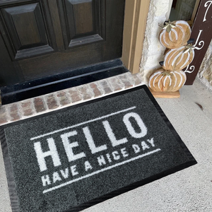 <span class=keywords><strong>Paillasson</strong></span> en caoutchouc personnalisé imprimé, bienvenue à la maison, <span class=keywords><strong>paillasson</strong></span> d'entrée pour intérieur et extérieur - Product Image 1