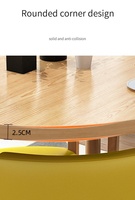 Modernes Rundes Esszimmer-Set Platzsparend Südamerikanischer Stil Kohlenstoffstahl-Stuhl für Zuhause Schlafzimmer Wohnzimmer oder Restaurant