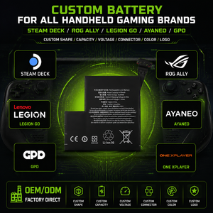 <span class=keywords><strong>Batterie</strong></span> externe personnalisée pour console de jeu portable Steam Deck ROG Ally Legion Go Switch GPD AYANEO 3.7V-15.48V Li-ion polymère - Product Image 4