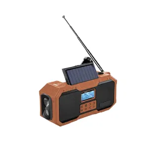 Penjualan Terbaik Speaker Surya Radio Engkol Tangan Universal Speaker Nirkabel Fm Radio Sepeda Motor dengan Radio Am/Fm Wb/Noaa