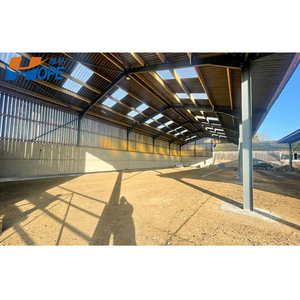 Structure en acier préfabriquée industrielle Bâtiment de construction Hangar de stockage de ferme avec <span class=keywords><strong>garage</strong></span> pliable Serre Hangar à légumes - Product Image 3