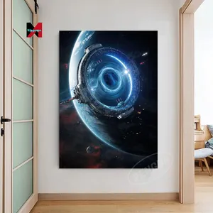 HD Universe stampe su tela pittura Sci-Fi Space Planet Poster Wall Art modulare moderna decorazione della casa comodino sfondo immagine