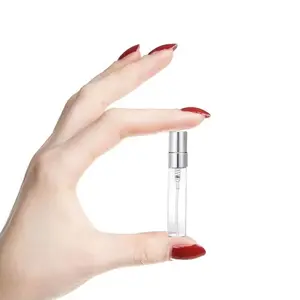 Wholesale 2ml 3ml 5ml 10ml Custom Empty Perfume Glass Fine Mist Spray Bottle With Screw Cap With Custom Packing Box