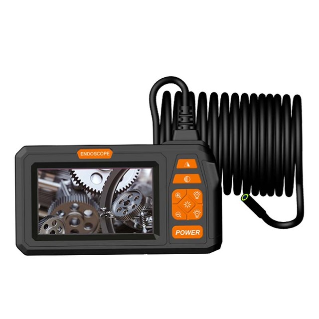 Industrial Endoscope with 4.3-Inch Screen 1080P HD Wide-Angle Night Vision for Inspection