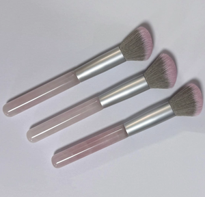 Herramientas de belleza brochas de jade de cuarzo rosa piedra natural al por mayor para maquillaje - Product Image 1