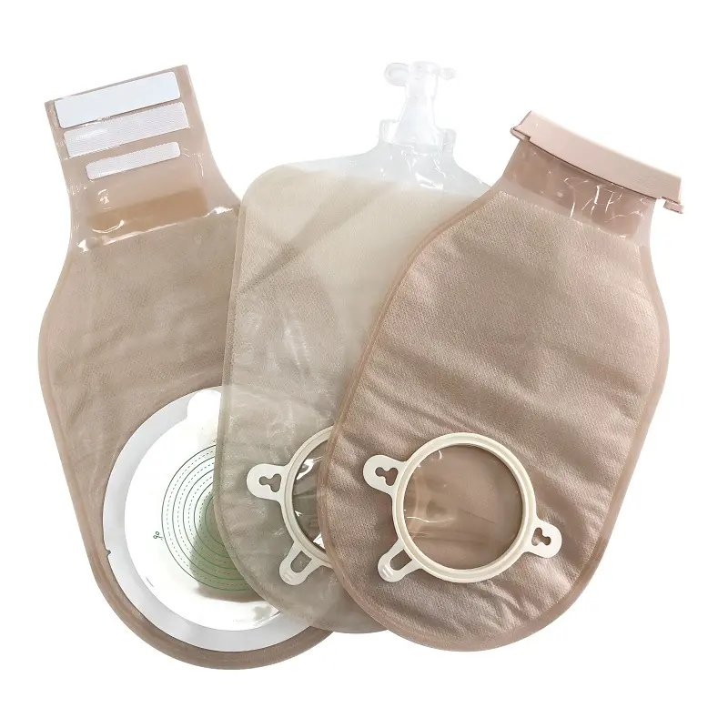 Tek kullanımlık stoma çanta colostomy 50mm 60mm 70mm toptan drainable colostomy çanta kapak duş için