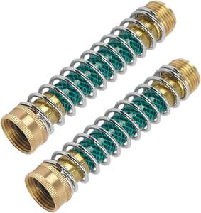 Protector de manguera de jardín, adaptador de extensión de <span class=keywords><strong>grifo</strong></span> de latón y Metal de plástico con conector de agua de resorte de bobina para extensión de <span class=keywords><strong>grifo</strong></span> de jardín - Product Image 4