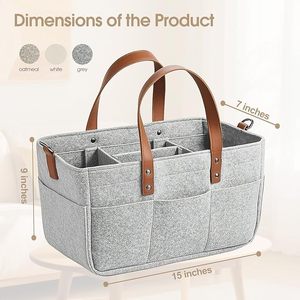 Cesta de Almacenamiento para Guardería a <span class=keywords><strong>Precio</strong></span> de Fábrica, Organizador de Pañales para Bebés, para la Estación de Cambio de Pañales, Artículos Esenciales para Recién Nacidos - Product Image 3