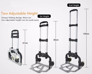 Draagbare Aluminium Bagagewagen Met Verstelbaar Handvat Aanpasbaar FHT75-6S Trap Klimkar Platform Structuur - Product Image 4