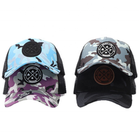 Casquette de baseball trucker en maille de haute qualité, 5 panneaux, en mousse, avec logo patch PVC bicolore, imperméable, broderie 3D, style sport décontracté
