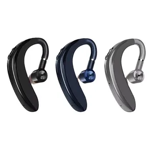 Hot Selling Universal Single Bluetooth Stereo Headset Wireless Bluetooth Earpiece with Noise Cancelling Mic Handfree Earhook