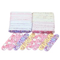 Limes à ongles Emery Board (lot de 100) 3,6 pouces, grain 100/180, double face, en plastique, pour ongles acryliques et naturels, kit de manucure professionnel