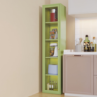 Bibliothèque en métal à porte unique avec étagère en verre trempé 3C pour bibliothèque enfants salon bureau cuisine Application