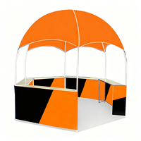 Tente dôme promotionnelle hexagonale portable et légère 10x10FT sur mesure pour exposition extérieure, stand de boissons et bar mobile