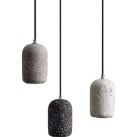 Lampe suspendue en ciment de style industriel loft, petite, pour chambre à coucher, restaurant nordique, style danois, comptoir de bar