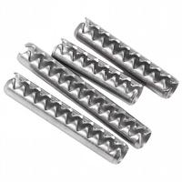 Goupille cylindrique dentée à fente en acier inoxydable 304 robuste M2 M2.5 M3 M4 M5 M6