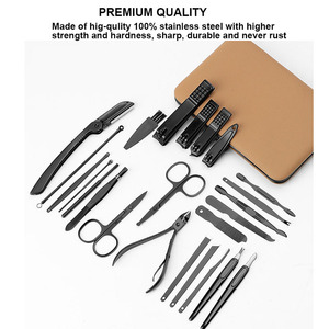 Multi-Functional Personal Care Manicure <strong>Pedicure</strong> <strong>Tools</strong> Travel Kit 24pcs Stainless Steel Nail Clipper Set for Wedding Gifts - Product Image 2