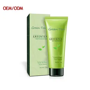 Free sample Gentle natural green tea olive deep cleansing face wash Purifying oil control Glycolic Acid foam facial cleanser