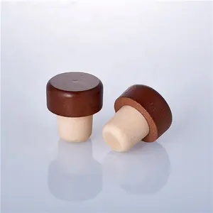 Synthetic cork top for wine bottle stopper