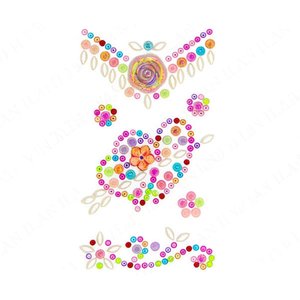 ILAN Set di Adesivi Brillanti con Strass 39020-3 Multicolore Decorativi - Product Image 1