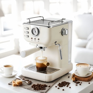 Máquina de Espresso Profesional Semiautomática de 20 Bares, <span class=keywords><strong>Cafetera</strong></span> <span class=keywords><strong>Italiana</strong></span> con Control de Temperatura, Espumador de Leche de Acero Inoxidable para Hotel - Product Image 6