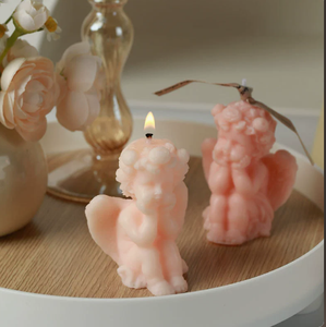 Candela Profumata Scultorea Cherubino Angelo Cupido, Regalo Romantico, Statuetta Angelo Seduto, Candela Aromatica, Delizioso Regalo per Anniversario - Product Image 2