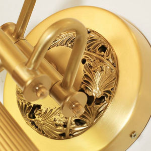 Lámpara de pared de bronce lineal, Faro de espejo, tocador de baño <span class=keywords><strong>Vintage</strong></span> francés, luces de pared de cobre, luz decorativa para cabecera - Product Image 4