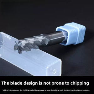 70 Degree Tungsten Steel Milling Cutter, 4-<strong>edge</strong> Alloy <strong>End</strong> <strong>Mill</strong>, Flat Bottomed Four <strong>Edge</strong> Straight Shank Coated Steel CNC - Product Image 4