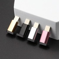 Adaptateur OTG en alliage d'aluminium Type-C femelle vers Micro USB V8 5 broches, convertisseur de données modèle A pour téléphones Android