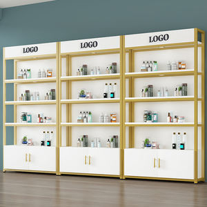 Exhibidores Metálicos Personalizados para Cosméticos, Estantes Blancos para Supermercados, Vitrinas para Tiendas de Abarrotes - Product Image 3