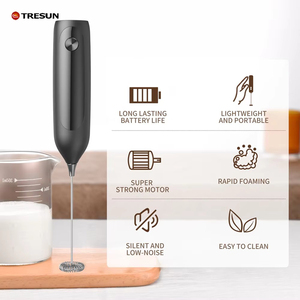 Baterías Mini Espumador de leche de mano Mezclador eléctrico para café Chocolate - Product Image 4
