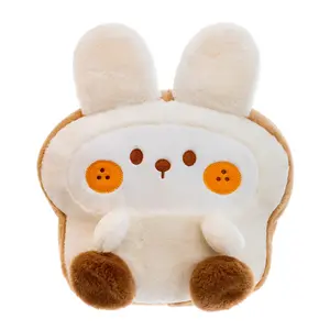 Populaire créatif oreiller doux bouché PP coton doux Biscuit Animal poupée dessin animé Biscuit lapin jouets en peluche