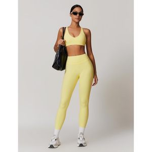 Conjunto Deportivo para Mujer, Sujetador Deportivo con Tirantes Cruzados, Leggings de Cintura Alta, Conjunto de Yoga de 2 Piezas sin Costuras - Product Image 5