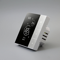 Termostato Inteligente Programable RKHK para Calefacción por Suelo Radiante, 16A 3A, Panel Táctil, con Alexa, Wifi, Tuya, Controlador de Temperatura para el Hogar