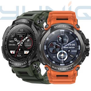 Yuniq thông minh đồng hồ T90 rất rẻ 24 giờ tim Giám sát nhiều chế độ tập thể dục Tracker cho nam giới ngoài trời OEM IP68 thép ban nhạc IPS - Product Image 1