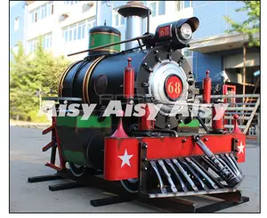 Modelo de entrenamiento de motor de vapor para Parque, locomotora de vapor en vivo, modelo de Arte de Metal, trenes, decoraciones para bar