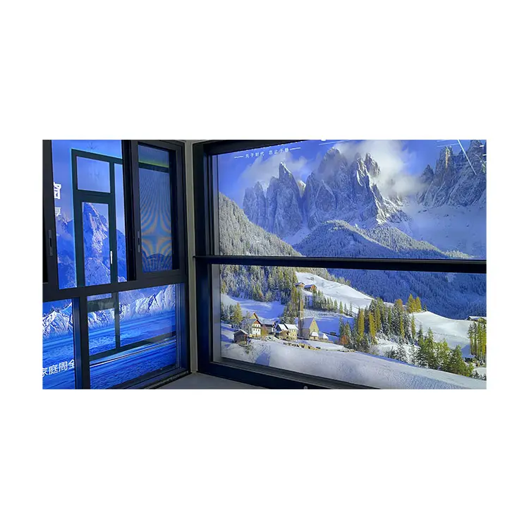 Ulianglass kasırga darbe alüminyum pencereler sabit cam ekstra büyük resim pencere stilleri