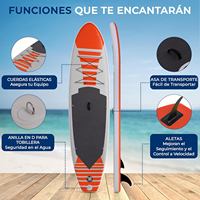 Planche de surf géante gonflable de qualité supérieure avec accessoires pour la pêche sportive en mer