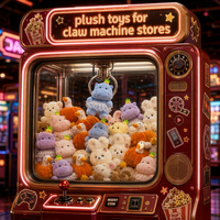 Peluches pêche pour machines à grue, cadeaux doux à thème fruit pour jeux de carnaval, centres familiaux et magasins de jouets