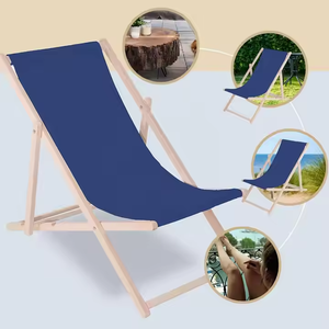 Oranje Blauw Geel Wit Massief Houten Buiten Klapstoel Voor Strandhotels Woonkamers Parken Workshops Badkamers Magazijnen - Product Image 2