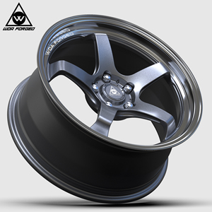 Rines Deportivos GT Forjados de 18, 19, 20 y 21 Pulgadas, Diseño Cóncavo de 5 Radios, Acabado Gris Metálico Brillante, Ligeros, 5X114.3 5X120 para RS6 E30 - Product Image 3
