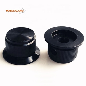 MAKP0421 Bouton de commande en aluminium 24x14.5mm Bouton de volume du potentiomètre Bouton d'amplificateur de CD audio - Product Image 3