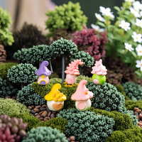 Petite sculpture en résine peinte à la main, cactus, plantes succulentes, jardin féerique, vase, panier à fruits, ornements de jeu pour enfants