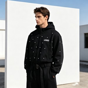 Cropped hoodie men's <b>sets</b>,3D Embroidered acid washed <b>Sprayed</b> monkey 570GSM Hoodie Sweatpants <b>Sets</b> for Men,men clothes low cost - Product Image 4