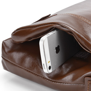 Maletín Horizontal para <span class=keywords><strong>Hombre</strong></span> 2024, Bolso Cruzado de Moda, Bolso de Hombro de Cuero PU, Maletín para Computadora Portátil de 14 Pulgadas - Product Image 2